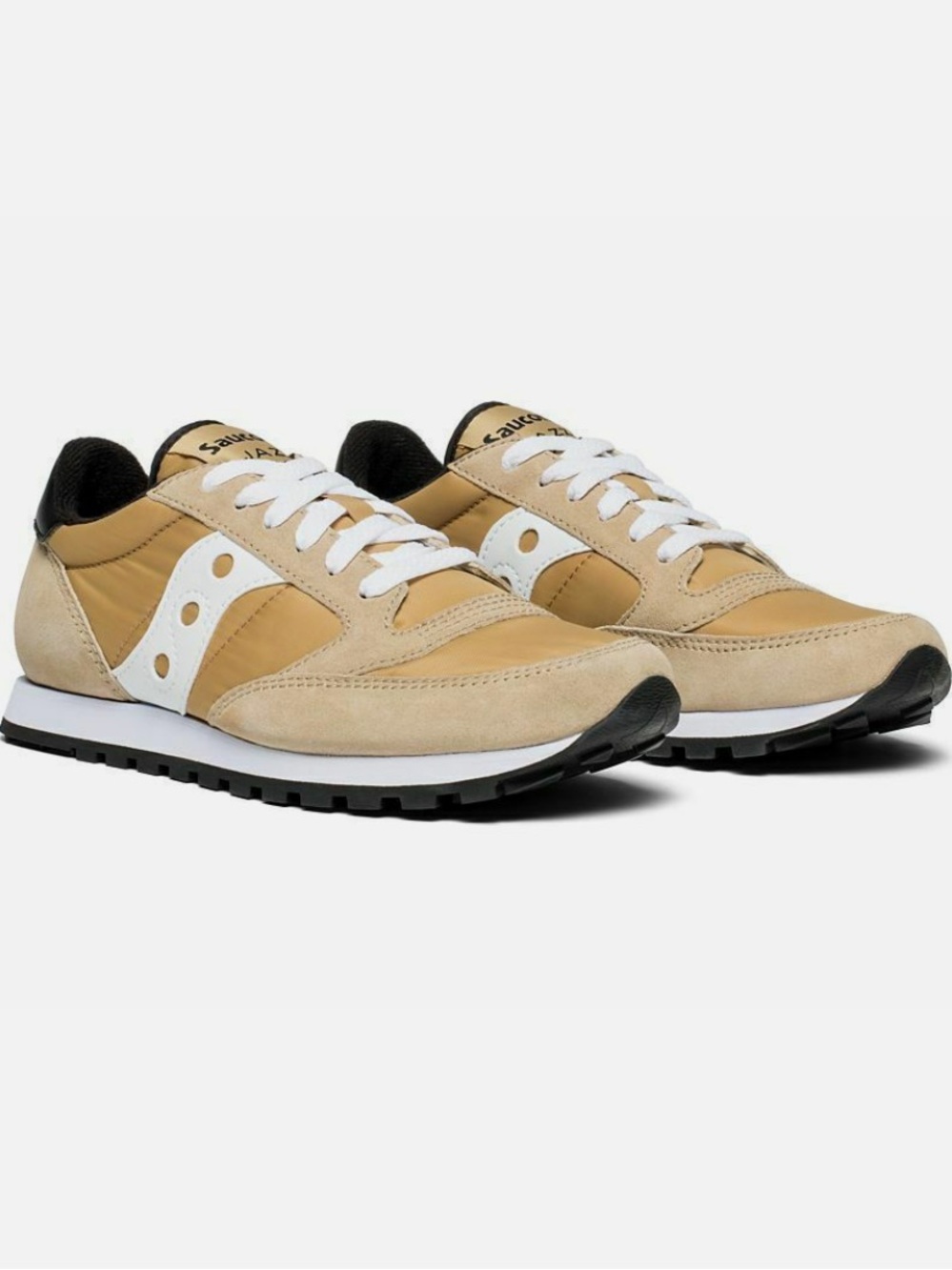 Saucony Jazz Original Womens Tan Black Sz‎ 5.5